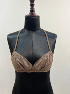 Tara, the Halter bra in Dupian silk