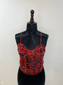 Shobai, the Corset in Velvet & Modal Silk