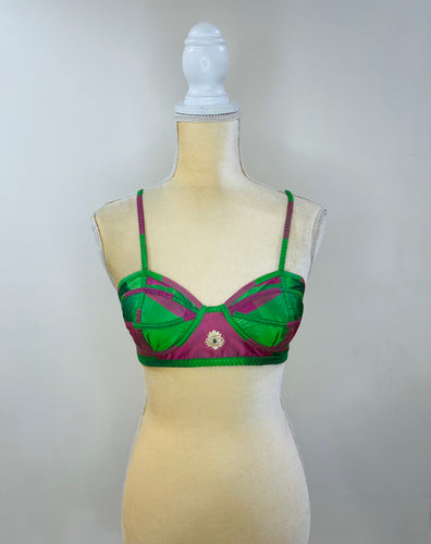 Sri Mala, the Bustier in Muga Silk