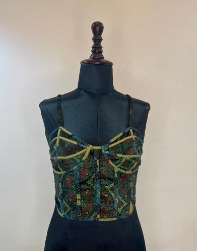 Shobai, the Corset in Velvet & Muslin